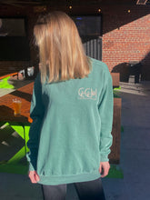 Load image into Gallery viewer, Comfort colors sweatshirt with multi color stitching